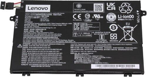 Lenovo L17M3P51 5B10W13890 3 Cell Battery - Lithium-ion - 11.1 Volts - 45 Watthour - 3890 mAh