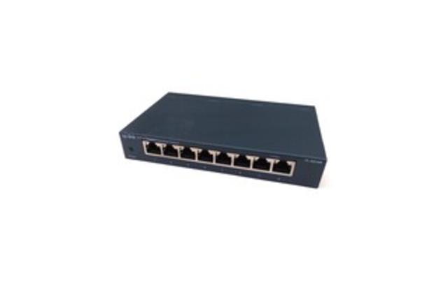 TP-Link TL-SG108 Network Desktop Switch - Black - 8-port - Gigabit Ethernet - Unmanaged