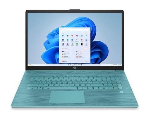 HP 17-cn0695ds 89P54UA 17.3 Inches HD+ Laptop - Seafoam Teal - Intel Celeron N4120 1.1 GHz - 4 GB DDR4 RAM - 128 GB NVMe Solid State Drive - Wi-Fi - T