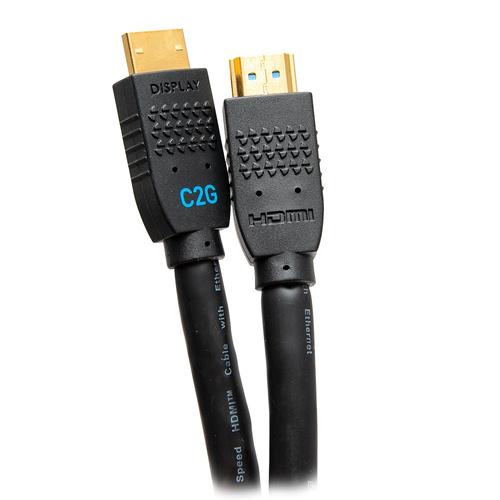 C2G C2G10380 15 Feet Performance Series Ultra Flexible Active High-speed HDMI Cable - Black - 4k - 60 Hertz - In-wall Rated