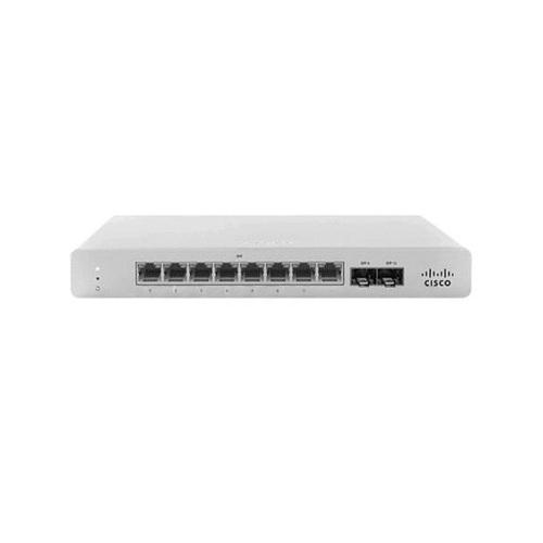 Cisco Meraki MS130-8-HW Cloud-managed Networking Switch - 8 x 1 Gigabit Ethernet RJ-45 Ports - 20 Gbps - Desktop, Wall-Mountable