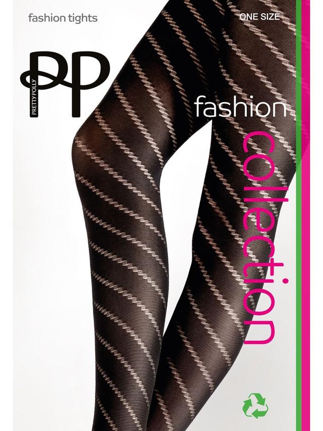 Pretty Polly Opaque Spiral Tights