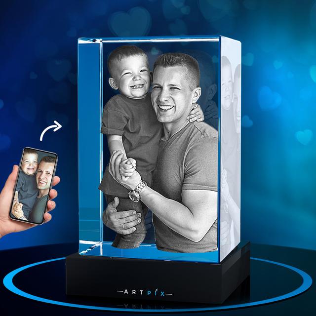 3D Crystal Rectangle for Father's Day
