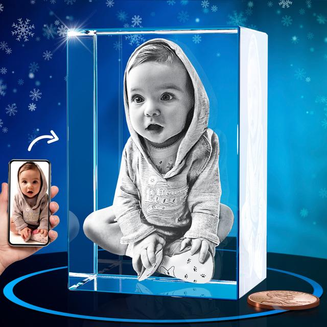 3D Crystal Rectangle for Christmas