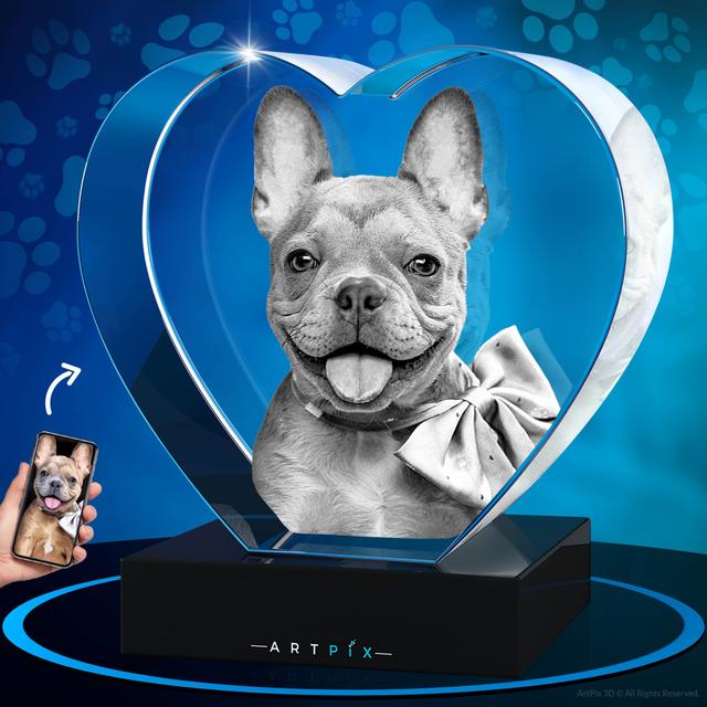 3D Crystal Heart for Pet Lovers