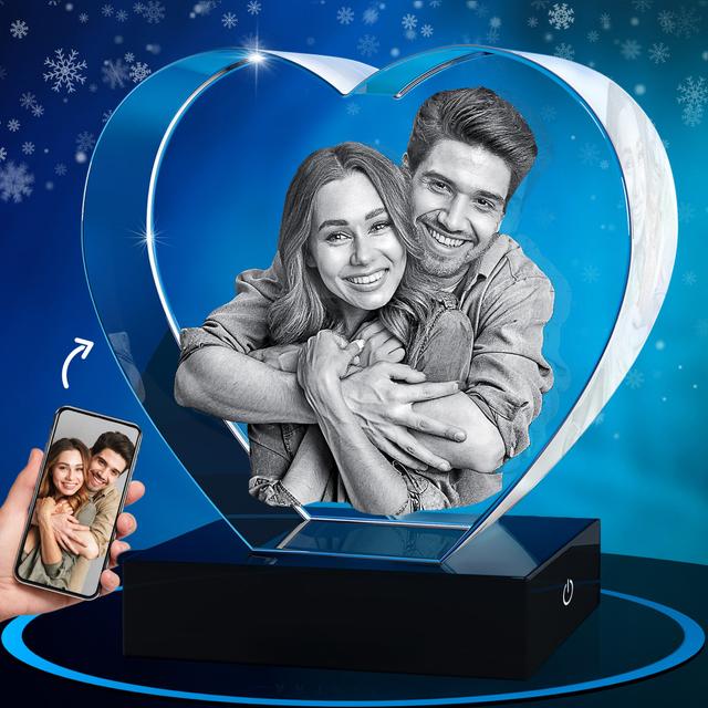 3D Crystal Heart for Christmas