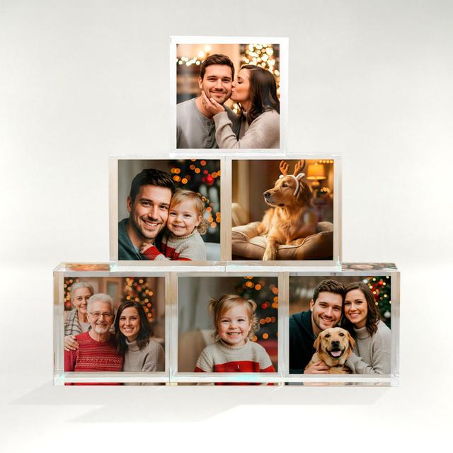 Set of 6 Acrylic Photo Blocks 4x4