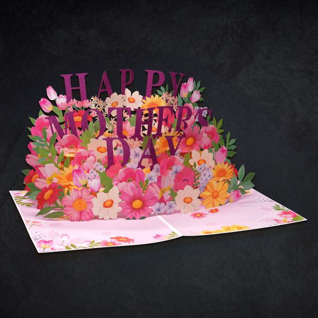 Garden Flowers Pop-up Mother's Day Card