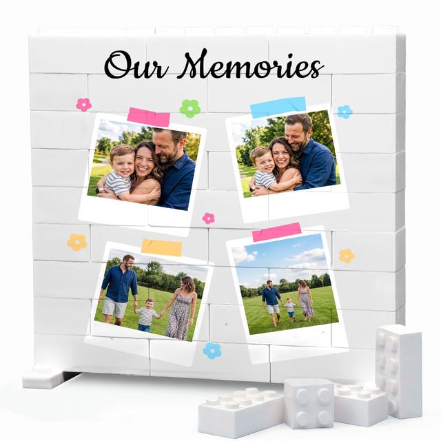 4 Polaroids ArtBricks Square | Single-Sided