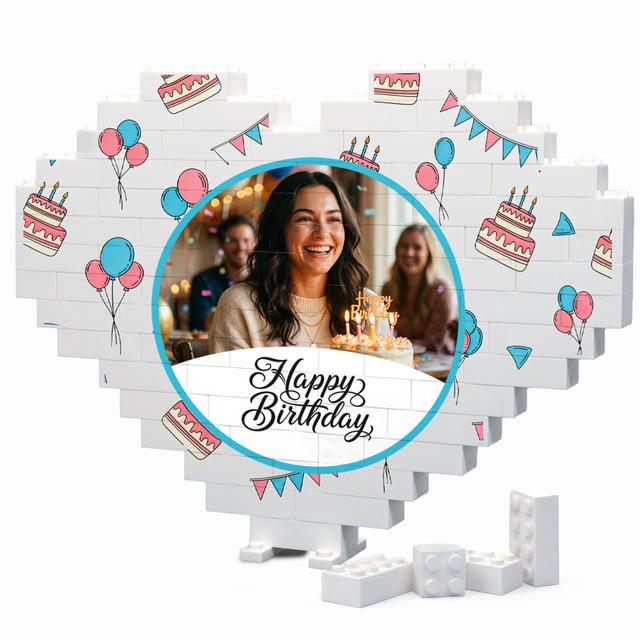 ArtBricks Celebration Heart | Single-Sided Photo Bricks