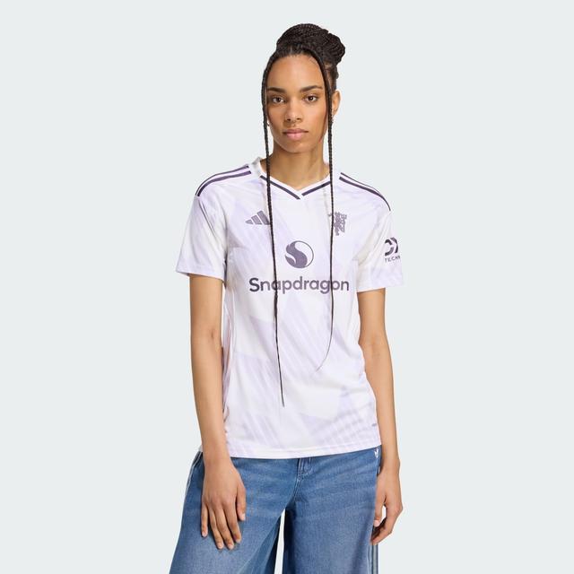 adidas Manchester United 25/26 Away Jersey White XS - Womens Soccer Jerseys