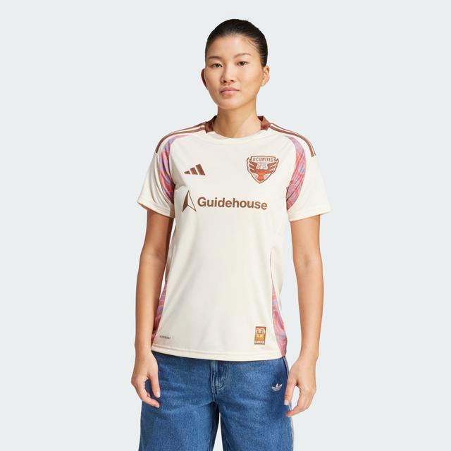 adidas D.C. United 25/26 Away Jersey Beige L - Womens Soccer Jerseys