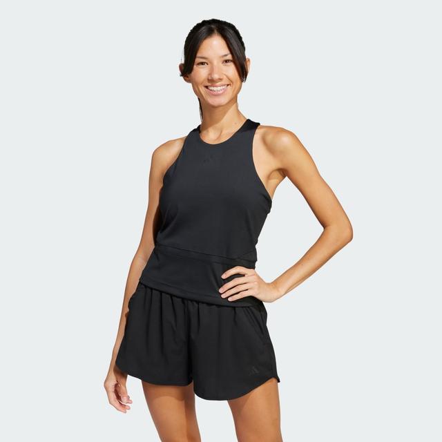 adidas Tennis Climacool Mid-Length Y-Tank Top Black XS - Womens Tennis Tank Tops