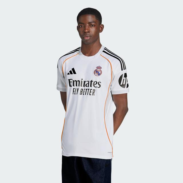 adidas Real Madrid 25/26 Home Jersey White S - Mens Soccer Jerseys