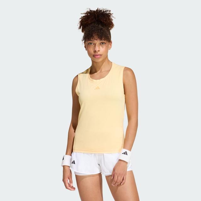 adidas TENNIS CLIMACOOL MATCH TANK Top Ice Tangerine L - Womens Tennis Tank Tops