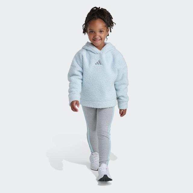 Sherpa Hoodie & Leggings Set Kids Halo Mint 3T - Kids Originals Matching Set