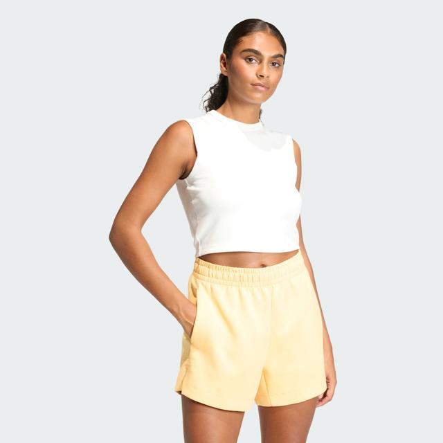 adidas ALL SZN RIB TANK Top White M - Womens Originals Tank Tops