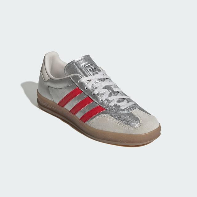 adidas GAZELLE INDOOR SHOES Silver Metallic 8.5 - Womens Originals Shoes