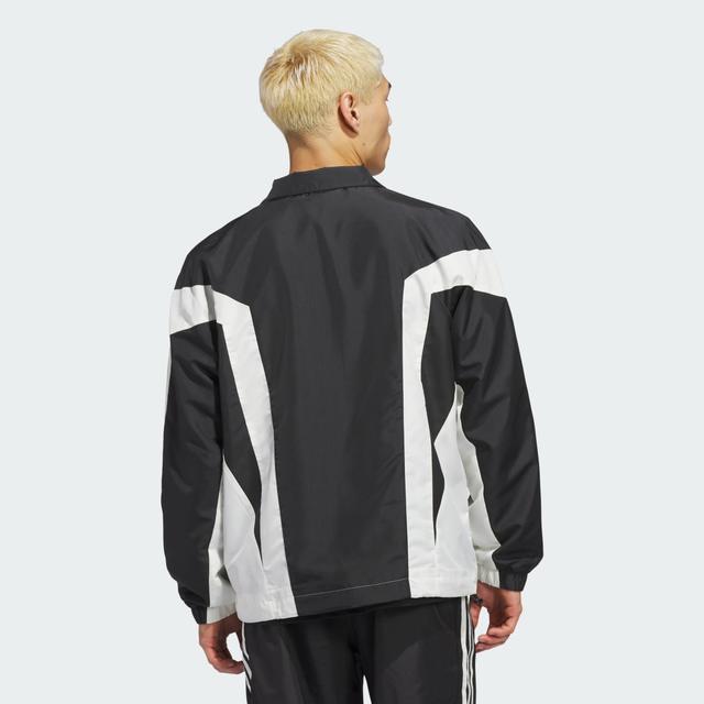 adidas Originals Basketball Wind Breaker Jacket Black M - Mens Basketball Jackets