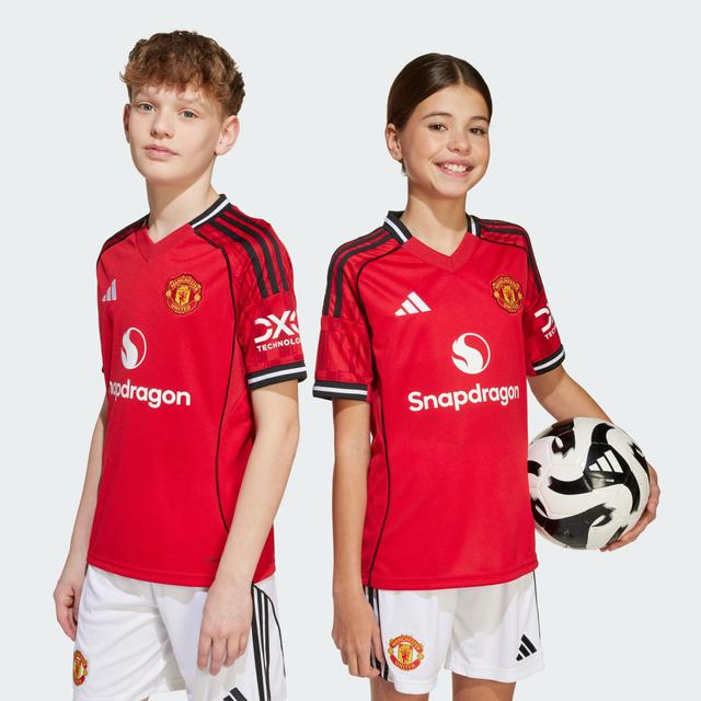 adidas Manchester United 25/26 Home Jersey Kids Mufc Red XL Kids - Soccer Jerseys