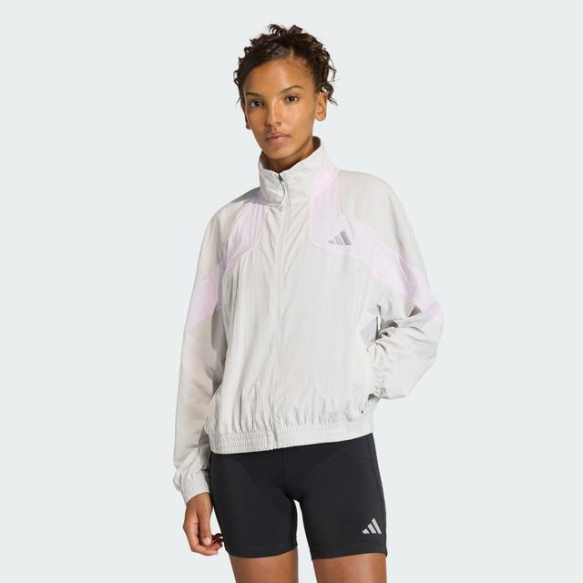 adidas adi365 Cheering Jacket Grey XL - Womens Running Jackets