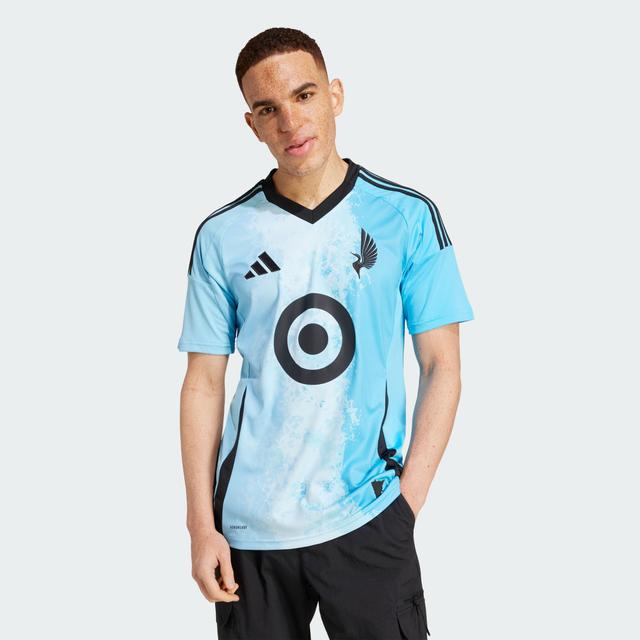 adidas Minnesota United FC 25/26 Away Jersey Zenith L - Mens Soccer Jerseys