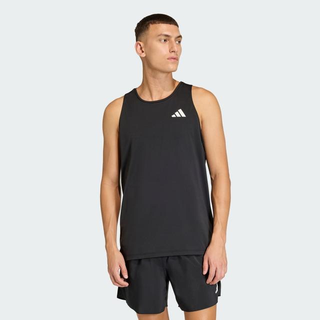 adidas ADI365 Running Climacool Iconic Tank Black S - Mens Running Tank Tops