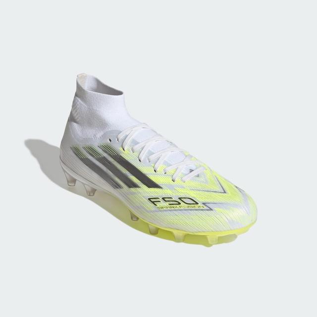 F50 SPARKFUSION PRO Mid Cut Firm Ground / Artificial Ground Soccer Cleats Womens Cloud White 5 - Womens Soccer Cleats
