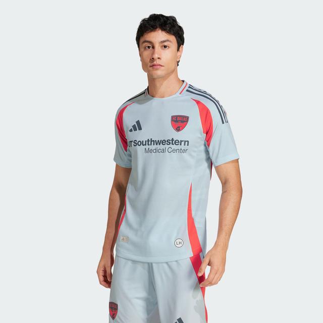 adidas FC Dallas 25/26 Away Authentic Jersey Sky Tint S - Mens Soccer Jerseys