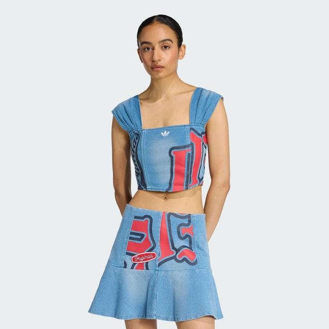 ADIDAS ORIGINALS GFX CORSET TOP