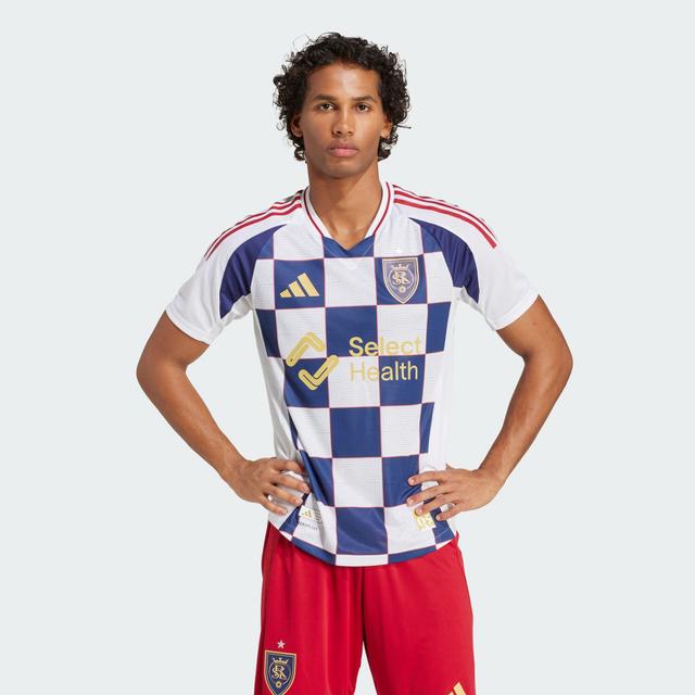 adidas Real Salt Lake 25/26 Away Authentic Jersey White 2XL - Mens Soccer Jerseys