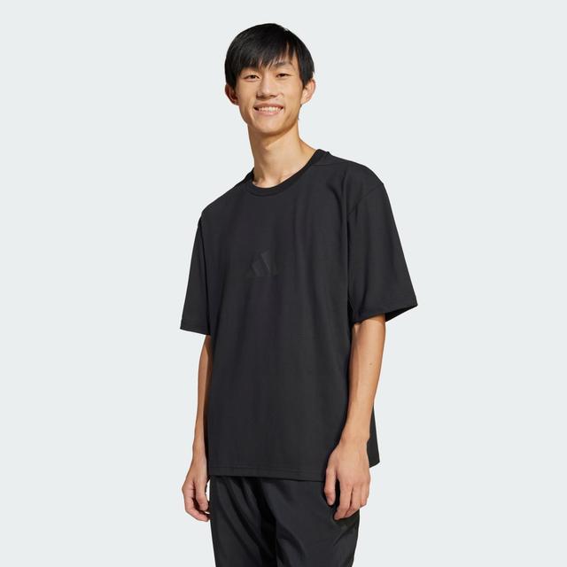 adidas Z.N.E. Loose-Fit Tee Black XL - Mens Originals Short Sleeve Shirts