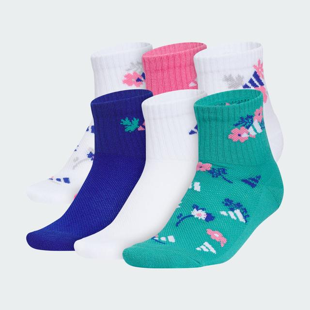 Girl's Cushioned Graphic 6-Pack Quarter