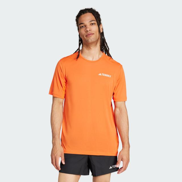 adidas Terrex Xperior Climacool+ Tee Semi Impact Orange XL - Mens Hiking Short Sleeve Shirts