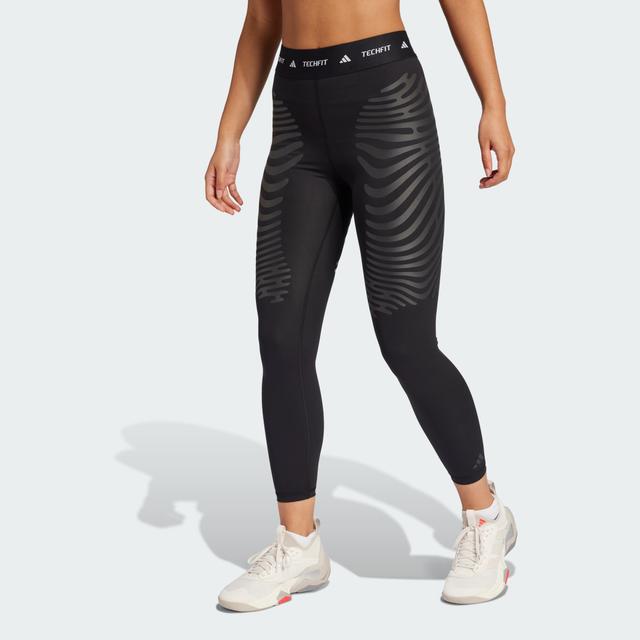 adidas Techfit Control X Rheon 7/8 Leggings Black XS - Womens Workout Pants
