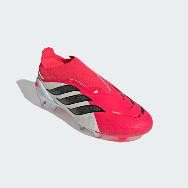 PREDATOR LEAGUE Laceless Firm Ground Soccer Cleats Kids Lucid Red 4 - Kids Soccer Cleats