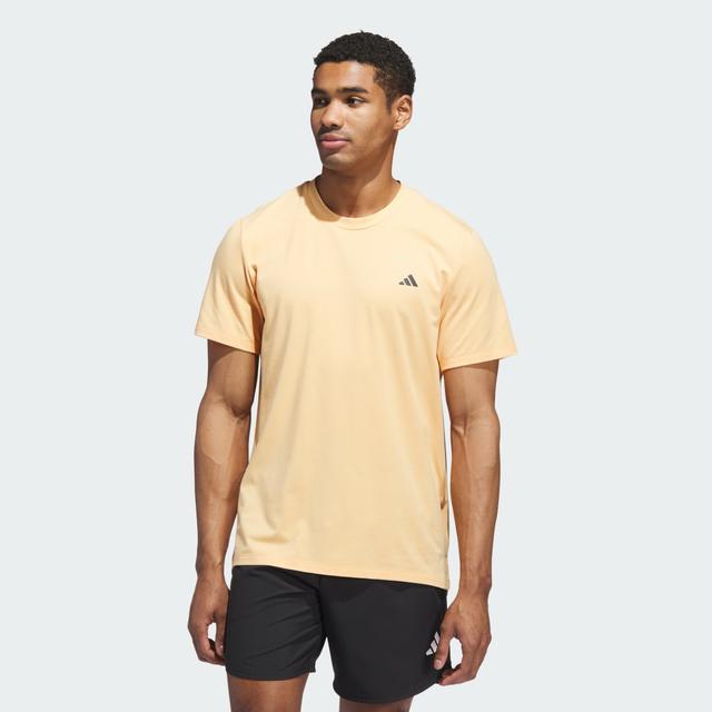 adidas Axis AEROREADY Training Tee Hazy Orange S - Mens Workout Short Sleeve Shirts