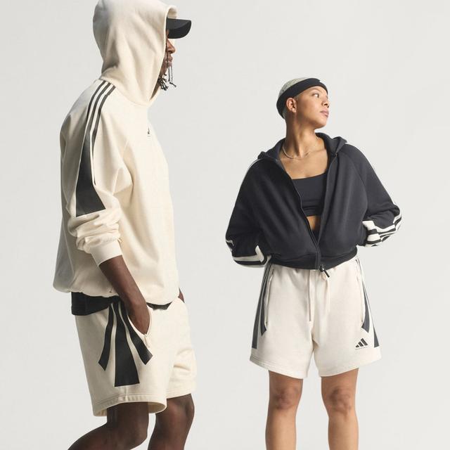 adidas 3 STRIPE SHORTS Chalk White XS - Mens Basketball Shorts