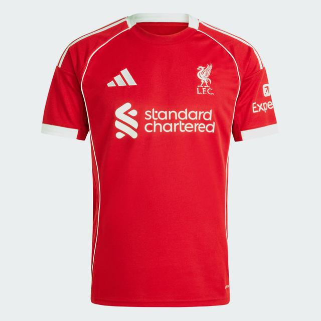 adidas Liverpool FC 25/26 Home Jersey Strawberry Red XS - Mens Soccer Jerseys