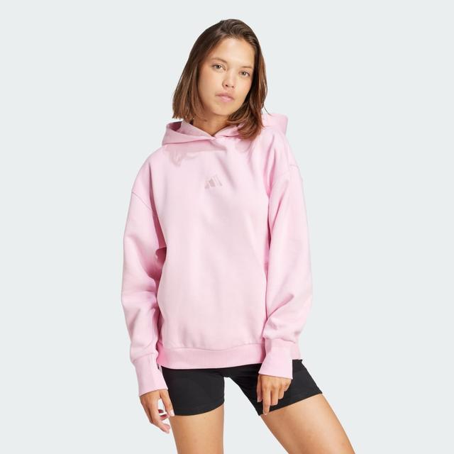 adidas ALL SZN Fleece Loose Hoodie True Pink XL Womens