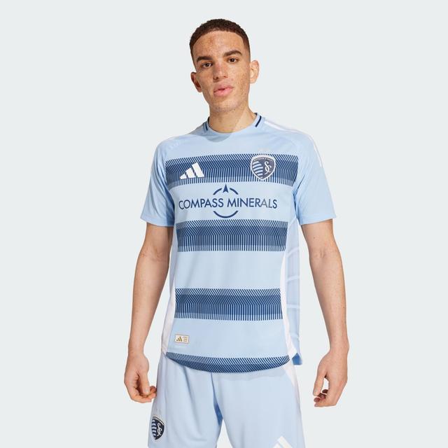 adidas Sporting Kansas City 25/26 Home Authentic Jersey Blue XL - Mens Soccer Jerseys