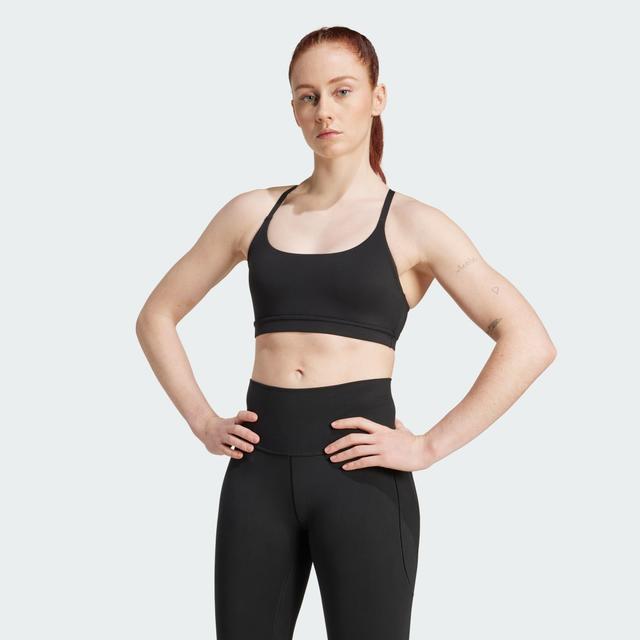 adidas All Me Light Support Bra Black XL - Womens Dance Sports Bras