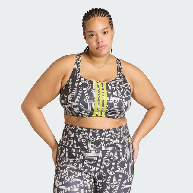 ADIDAS x FARM RIO OPTIME BRA PLUS SIZE Black 1X - Womens Originals Sports Bras