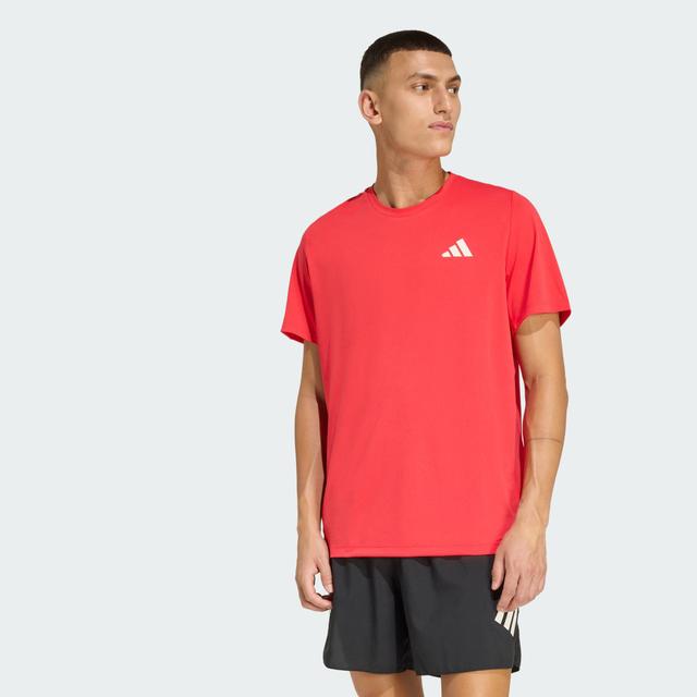 adidas ADI365 Running Climacool Iconic Tee Pure Ruby M - Mens Running Short Sleeve Shirts
