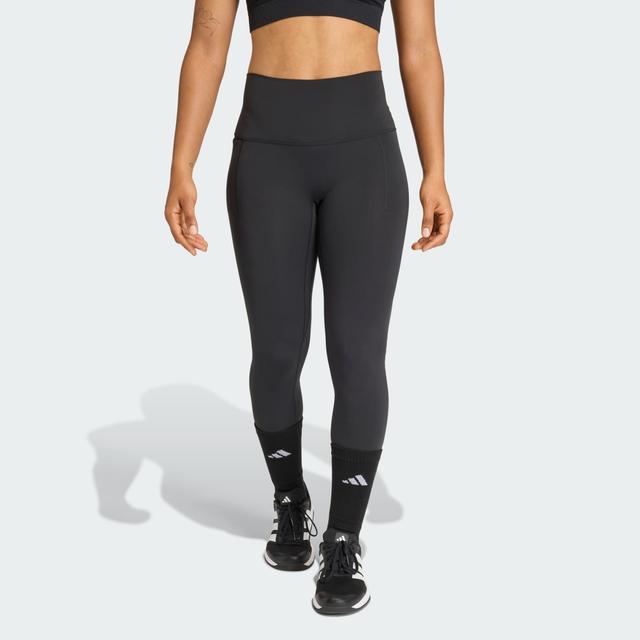 adidas 3-Stripes Studio All Me 7/8 Leggings Black S - Womens Dance Pants