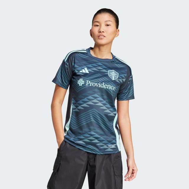 adidas Seattle Sounders FC 25/26 Away Jersey Aurora Ink 2XS - Womens Soccer Jerseys