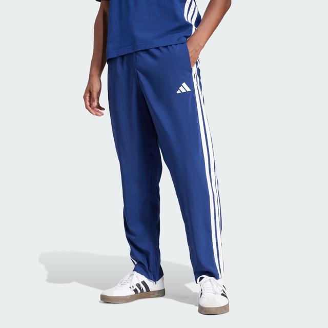 adidas Essentials 3-Stripes Stanford Pants Open Hem Dark Blue S - Mens Originals Pants
