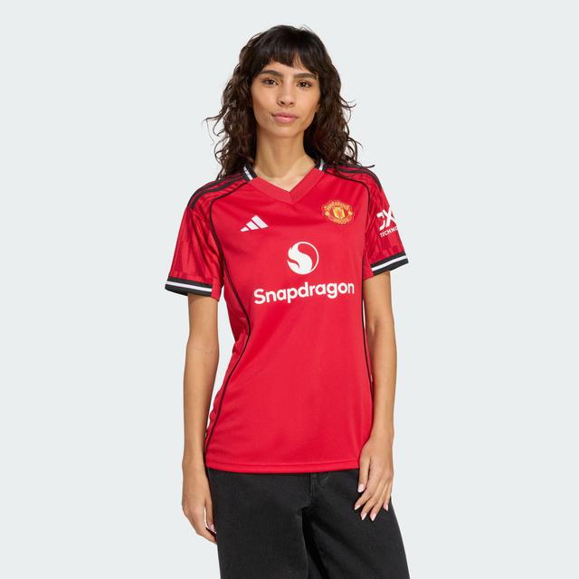 adidas Manchester United 25/26 Home Jersey Mufc Red 2XS - Womens Soccer Jerseys