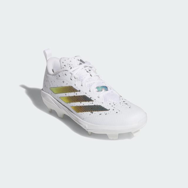 adidas Adizero Instinct TPU 2.0 Shades Shoes White M 7 / W 8 - Mens Softball Cleats
