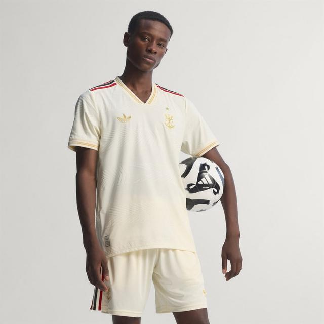 adidas CR Flamengo 25 Third Authentic Jersey Cream White XL - Mens Soccer Jerseys